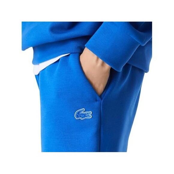 LACOSTE Slim Fit Men's Blue Oversized Branded Cotton Blend Trackpants XL (6) NWT - Picture 5 of 8